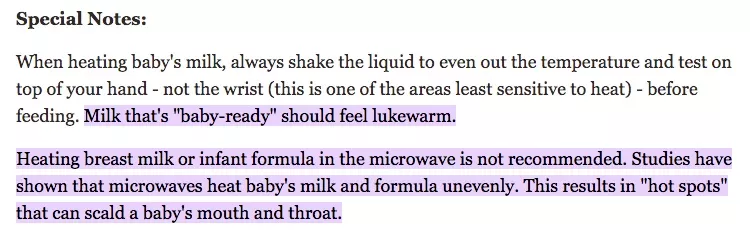 FDA writes, Heating breast milk or infant formula in the microwave is not recommended.