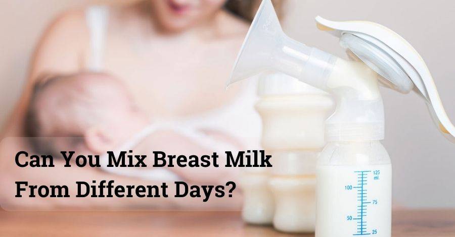 can you mix breast milk from different days
